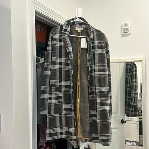 Long plaid coat 💕